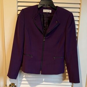 Tahari Women's Deep Purple Blazer